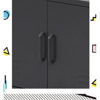 Artiss Buffet Sideboard Metal Cabinet - BASE Charcoal