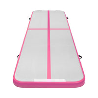 Everfit 4M Air Track Gymnastics Tumbling Exercise Cheerleading Mat Inflatable Pink