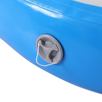 1m Air Track Spot Inflatable Gymnastics Tumbling Mat Round Blue