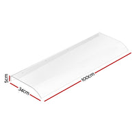 Instahut Window Door Awning 0.4mx1m Transparent