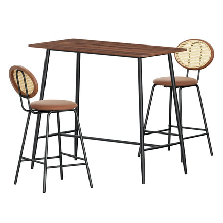 Artiss Bar Table Stools Set Dining Desk Industrial Kitchen Chairs Cafe Pub