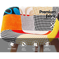 Artiss Dining Chairs Set of 4 Fabric Retro Replica DSW