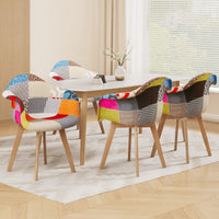 Artiss Dining Chairs Set of 4 Fabric Retro Replica DSW
