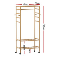 Artiss Clothes Rack Wardrobe Coat Stand 169cm