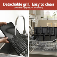 Grillz 1400W Electric BBQ Grill w/ 7 Cooking Pans