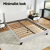 Bed Frame Double Size White NEO