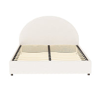 Artiss Bed Frame Gas Lift Strorage Beds Base Platform Boucle Fabric Double ELLA