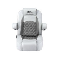 Seamanship Reclining Captain Boat Seat 90°-155° Recline, 19cm Thick Cushion