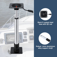 Seamanship Boat Seat Pedestal 55-75cm Adjustable Gas Lift 360 Degrees Swivel