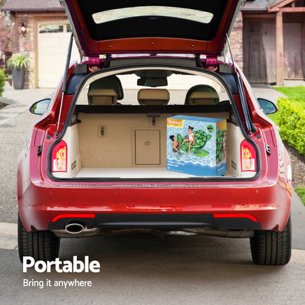 Bestway Float Turtle Rider Inflatable Ride On Floating Pool Lounger 153x140CM