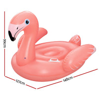 Bestway Flamingo Float Rider Inflatable Ride On Floating Pool Lounger 148x127CM