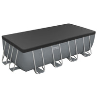 Bestway Swimming Pool Steel Frame Pool Set w/ Filter Pump Ladder Cover 488x244cm