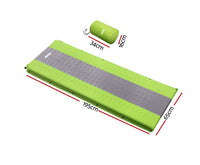 Self Inflating Mattress Camping Sleeping Mat Air Bed Pad Single Green