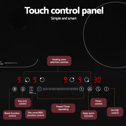 Devanti Induction Cooktop 60cm Electric Cooker