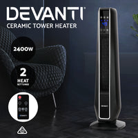 Electric Ceramic Tower Heater 2400W