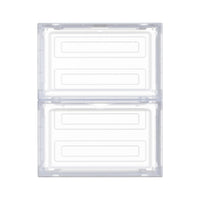 Shoe Box Rack DIY Set of 2 Stackable Magnetic Door