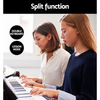 Alpha 88 Keys Electronic Piano Keyboard Digital Electric w/ Stand Semi-Weighted