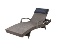Outdoor Sun Lounge Furniture Day Bed Wicker Pillow Sofa Set