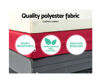 Sun Lounge Wicker Lounger Outdoor Furniture Rattan Garden Day Bed Sofa Black