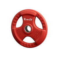 Weight Plates Standard 15kg Dumbbell Barbell Plate Weight Lifting Home Gym Red