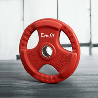 Weight Plates Standard 15kg Dumbbell Barbell Plate Weight Lifting Home Gym Red