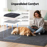 Artiss Floor Rug 140x200cm Plush Area Shaggy Rug Living Room Bedroom Carpet Grey