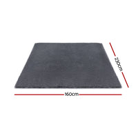 Artiss Floor Rug 160x230cm Plush Area Shaggy Rug Living Room Bedroom Carpet Grey