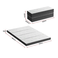 Giselle Foldable Mattress Folding Foam Mattresses Bamboo Double
