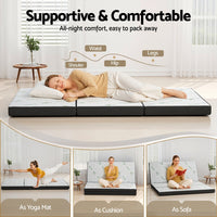 Giselle Foldable Mattress Folding Foam Mattresses Bamboo Queen