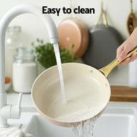 5-star Chef Frying Pan 3PCS Shades Frypan Set Ceramic Coating Multi Colour