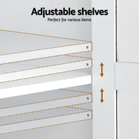 Artiss Buffet Sideboard 180cm Hutch Storage Cabinet Kitchen Drawer Door White