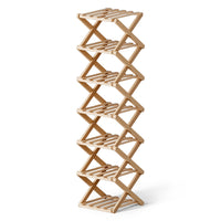 Artiss 7 Tier Bamboo Foldable Shoe Rack Organizer Entryway