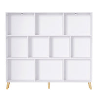 Artiss Bookshelf 3 Tiers 10 Cubes - CORA White