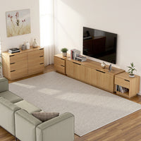 Artiss Bedside Table 1 Drawer 1 Shelf Nightstand Pine