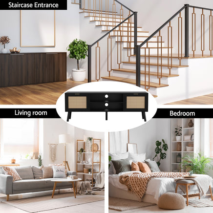 Artiss TV Unit 150cm Storage Cabinet Black