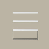 Artiss Floating Wall Shelf Set of 3 White