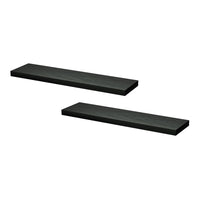 Artiss Floating Wall Shelf Set of 2 Black 90CM