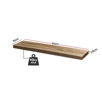 Artiss Floating Wall Shelf Set of 2 Wood 90CM