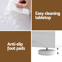 Artiss Console Table Marble Effect White&Gold