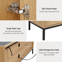 Artiss TV Unit Entertainment Unit Storage Cabinet Shelf 160cm Pine