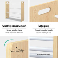 Keezi Kids Toy Box 12 Bins Bookshelf Organiser Children Storage Rack