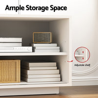 Artiss TV Unit Entertainment Unit Storage Cabinet 160cm White
