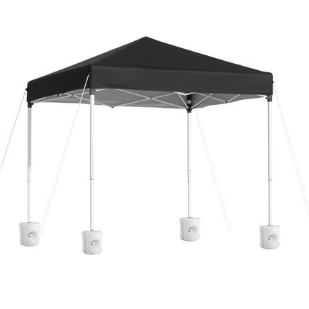 Instahut Gazebo 2x2m Outdoor Patio Garden Marquee Shade w/ Base Pods Black