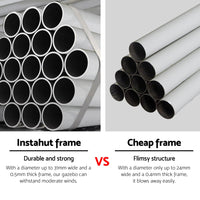 Instahut Gazebo 3x9m Wedding Party Marquee Tent Outdoor Event Camping Shade Blue