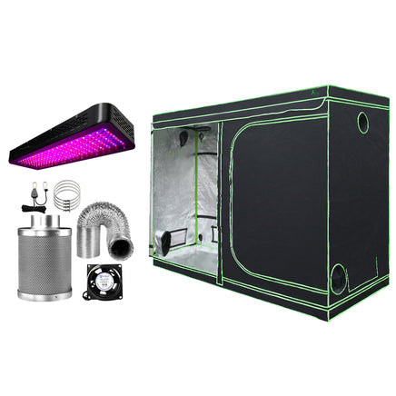 Green Fingers Grow Tent Light Kit 280x140x200CM 2000W LED 6" Vent Fan,Green Fingers Grow Tent Light Kit LED 2000W Full Spectrum 6" Vent 280x140x200CM