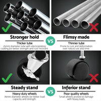 Artiss Clothes Rack Airer Rail Coat Stand Adjustable Hanger