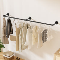 Clothes Rack Airer Floating Shelf Metal