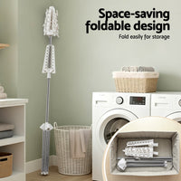 Artiss Clothes Rack Airer 2 Tier Rotatable Hanger Foldable