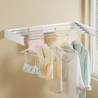 Artiss Clothes Rack Wall Mounted Airer Foldable White