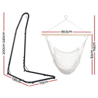 Gardeon Hammock Hanging Chair with Heavy Duty Steel Stand